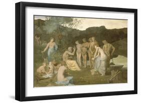 Le repos-Pierre Puvis de Chavannes-Framed Giclee Print