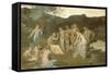 Le repos-Pierre Puvis de Chavannes-Framed Stretched Canvas