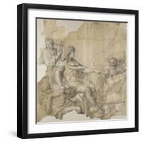 Le Rétablissement de la navigation-Charles Le Brun-Framed Giclee Print