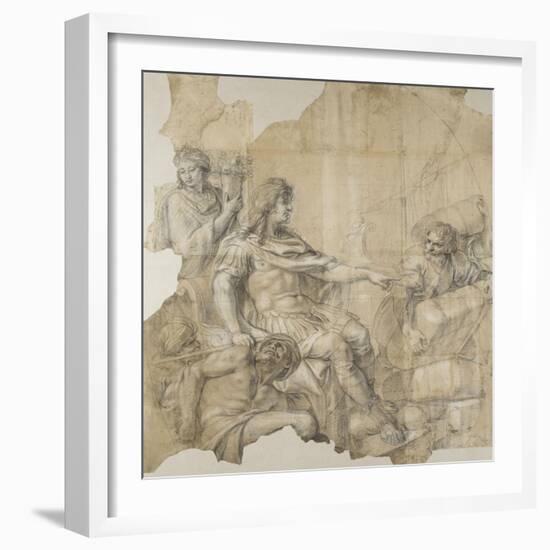 Le Rétablissement de la navigation-Charles Le Brun-Framed Giclee Print