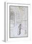 Le Rêve : Enfant abandonné et personnage sous la neige prés d'une église-Carlos Schwabe-Framed Giclee Print