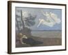 Le rêve. "Il voit dans son sommeil l'Amour, la Gloire et la Richesse lui apparaître"-Pierre Puvis de Chavannes-Framed Giclee Print