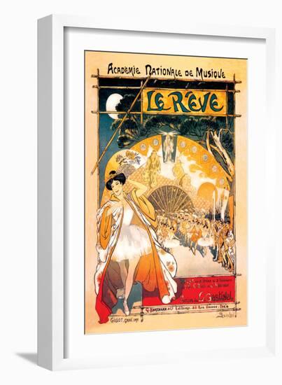 Le Reve-Th?ophile Alexandre Steinlen-Framed Art Print