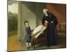 Le révérend Randall Burroughes et son fils Ellis-Johann Zoffany-Mounted Giclee Print