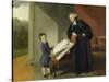 Le révérend Randall Burroughes et son fils Ellis-Johann Zoffany-Stretched Canvas