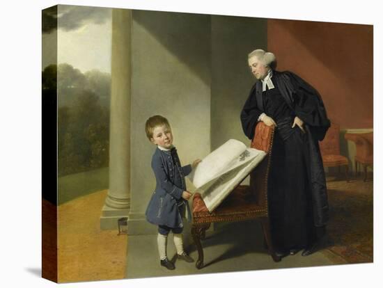 Le révérend Randall Burroughes et son fils Ellis-Johann Zoffany-Stretched Canvas