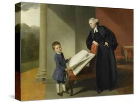 Le révérend Randall Burroughes et son fils Ellis-Johann Zoffany-Stretched Canvas