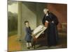 Le révérend Randall Burroughes et son fils Ellis-Johann Zoffany-Mounted Giclee Print