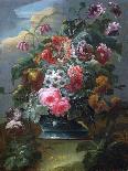 Flowers (Oil on Canvas)-Le Riche-Stretched Canvas