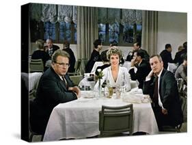 Le Rideau Dechire TORN CURTAIN by Alfred Hitchcock with Julie Andrews and Paul Newman, 1966 (photo)-null-Stretched Canvas