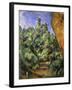 Le Rocher Rouge-Paul Cézanne-Framed Giclee Print