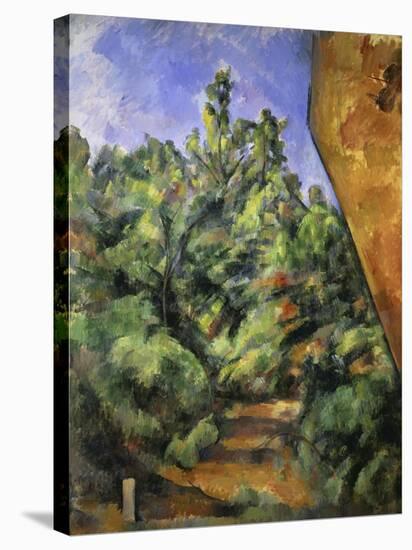 Le Rocher Rouge-Paul Cézanne-Stretched Canvas