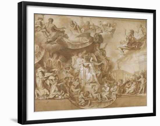 Le Roi gouverne par lui-même-Charles Le Brun-Framed Giclee Print