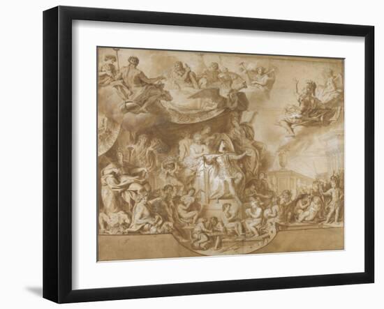 Le Roi gouverne par lui-même-Charles Le Brun-Framed Giclee Print