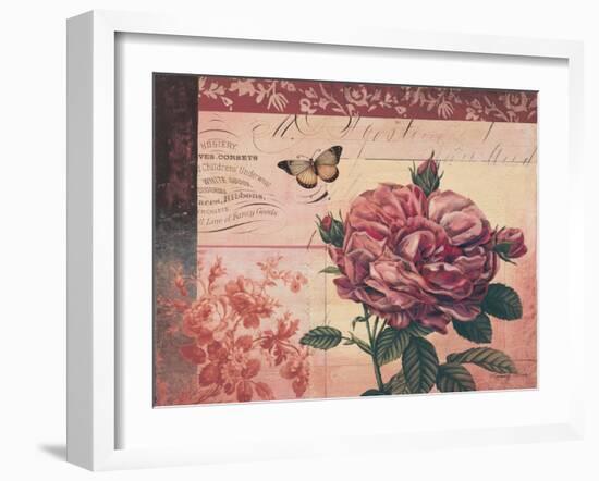 Le Rose a Monte I-Kimberly Poloson-Framed Art Print