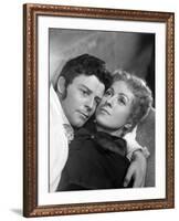 Le Rouge and le Noir by Claude Autant Lara with Gerard Philipe and Danielle Darrieux, 1954 (d'apres-null-Framed Photo