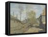 Le ruisseau de Robec, à Rouen-Claude Monet-Framed Stretched Canvas