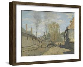 Le ruisseau de Robec, à Rouen-Claude Monet-Framed Giclee Print