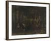 Le rut du printemps, combat de cerfs-Gustave Courbet-Framed Giclee Print