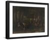 Le rut du printemps, combat de cerfs-Gustave Courbet-Framed Giclee Print