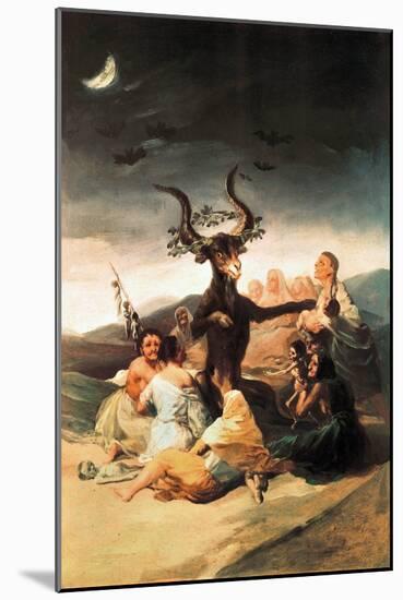 Le sabbat des sorcieres (El aguelarre)-null-Mounted Giclee Print