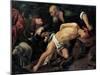 Le Sacrifice D'isaac - Peinture De Pedro Orrente (1588-1645), Huile Sur Toile, Vers 1615, 133,5X167-Pedro Orrente-Mounted Giclee Print