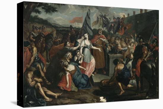 Le sacrifice de la fille de Jephté-Antoine Coypel-Stretched Canvas