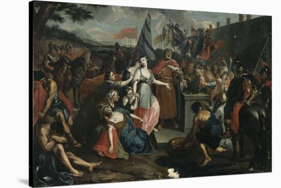 Le sacrifice de la fille de Jephté-Antoine Coypel-Stretched Canvas