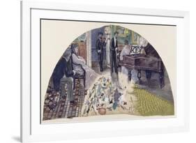 le Salon de Nina de Callias (projet d'éventail)-Pierre-Désiré Lamy-Framed Giclee Print