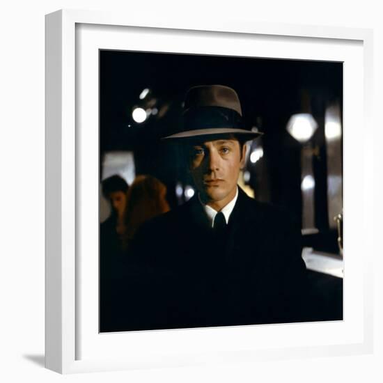 Le Samourai by Jean-Pierre Melville with Alain Delon, 1967 (photo)-null-Framed Photo