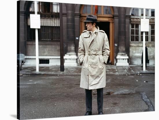 Le Samourai by Jean-Pierre Melville with Alain Delon, 1967 (photo)-null-Stretched Canvas