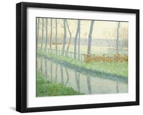 Le Sausseron, Nesles-La Vallee, C.1891-Gustave Loiseau-Framed Giclee Print