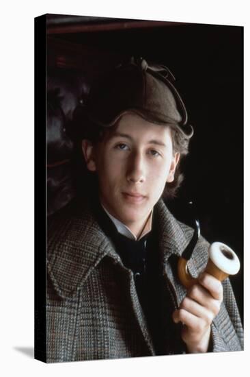 Le Secret by la Pyramide YOUNG SHERLOCK HOLMES by BarryLevinson with Nicholas Rowe, 1985 (photo)-null-Stretched Canvas