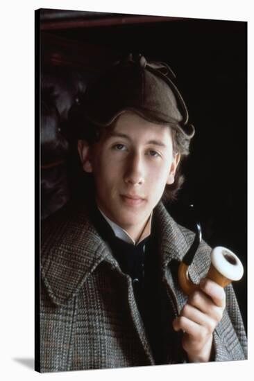Le Secret by la Pyramide YOUNG SHERLOCK HOLMES by BarryLevinson with Nicholas Rowe, 1985 (photo)-null-Stretched Canvas