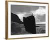 Le Septieme Sceau THE SEVENTH SEAL by Ingmar Bergman with Ekerot, 1957, death (b/w photo)-null-Framed Photo