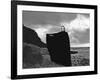 Le Septieme Sceau THE SEVENTH SEAL by Ingmar Bergman with Ekerot, 1957, death (b/w photo)-null-Framed Photo