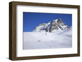 Le Serac Blue Piste, Winter Sun, Champagny, La Plagne, French Alps, France, Europe-Peter Barritt-Framed Photographic Print