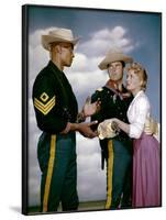 Le Sergent Noir SERGEANT RUTLEDGE by JohnFord with Woody Strode, Jeffrey Hunter and Constance Tower-null-Framed Photo