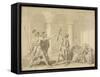 Le serment des Horaces-Jean-Auguste-Dominique Ingres-Framed Stretched Canvas