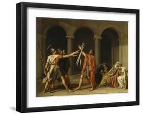 Le Serment des Horaces-Jacques-Louis David-Framed Giclee Print