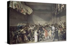 Le serment du jeu de Paume, le 20 juin 1789-Jacques-Louis David-Stretched Canvas