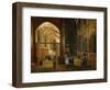 Le Service Du Soir Dans Une Eglise Gothique - Evening Service in a Gothic Church - Hendrick Van Ste-Hendrik van Steenwyck-Framed Giclee Print