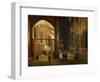 Le Service Du Soir Dans Une Eglise Gothique - Evening Service in a Gothic Church - Hendrick Van Ste-Hendrik van Steenwyck-Framed Giclee Print