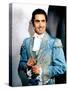 Le signe by Zorro MARK OF ZORRO by Rouben Mamoulian with Tyrone Power, 1940 (photo)-null-Stretched Canvas