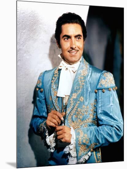 Le signe by Zorro MARK OF ZORRO by Rouben Mamoulian with Tyrone Power, 1940 (photo)-null-Mounted Photo