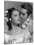 Le signe by Zorro MARK OF ZORRO by RoubenMamoulian with Linda Darnell and Tyrone Power, 1940 (b/w p-null-Stretched Canvas