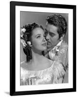 Le signe by Zorro MARK OF ZORRO by RoubenMamoulian with Linda Darnell and Tyrone Power, 1940 (b/w p-null-Framed Photo