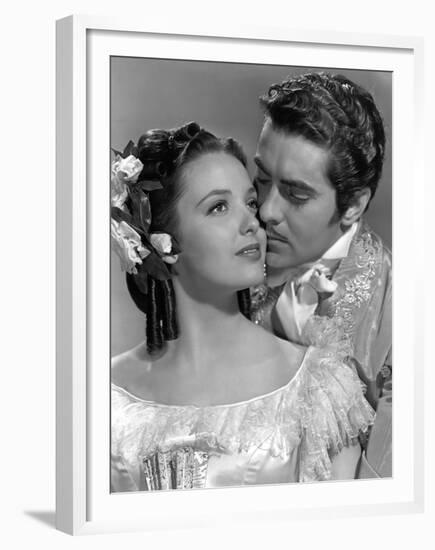 Le signe by Zorro MARK OF ZORRO by RoubenMamoulian with Linda Darnell and Tyrone Power, 1940 (b/w p-null-Framed Photo