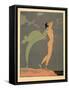 Le Silence De Mnasidika, Illustration from Les Chansons De Bilitis, by Pierre Louys, Pub. 1922 (Poc-Georges Barbier-Framed Stretched Canvas