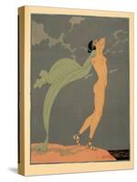 Le Silence De Mnasidika, Illustration from Les Chansons De Bilitis, by Pierre Louys, Pub. 1922 (Poc-Georges Barbier-Stretched Canvas